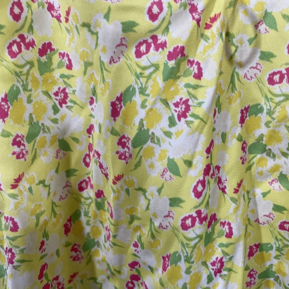 NWT $58 Free People [ Small ] Gardenia Printed Camisole in Lemon Floral‎